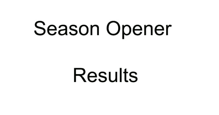 NSB Season Opener Results