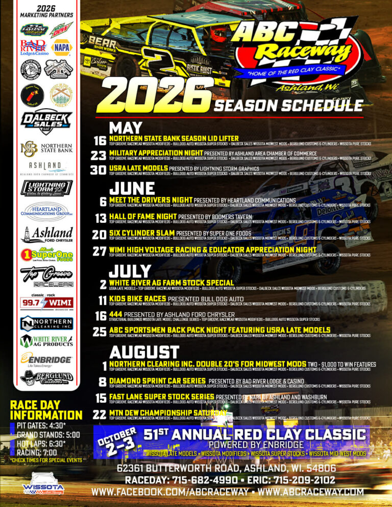 Abc Raceway 2027 Schedule