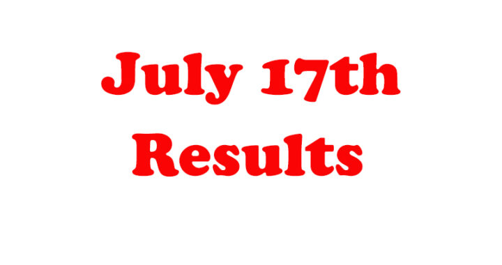 July 17th Results